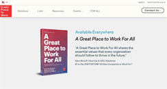 Desktop Screenshot of greatplacetowork.com