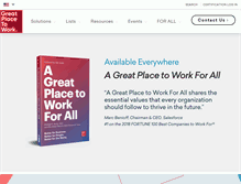 Tablet Screenshot of greatplacetowork.com
